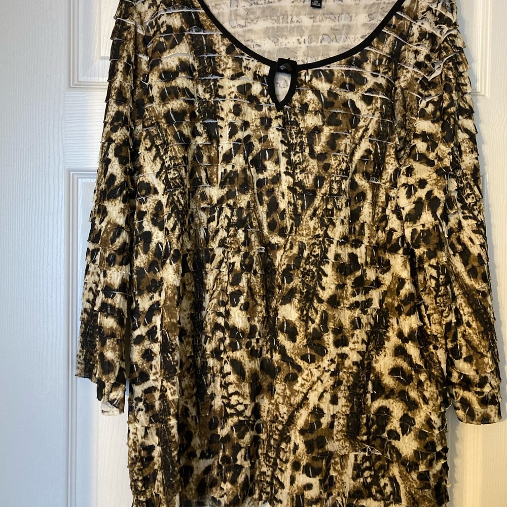 Elementz woman 2x Cheetah blouse